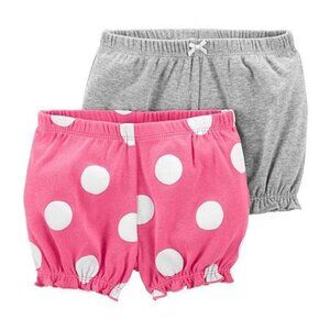 Carters Baby Girl 2 pack Set Newborn Bubble Shorts